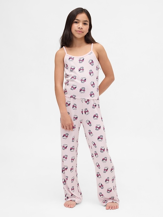 snoopy pyjama-set aus recyceltem material für kinder