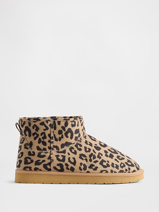 vegane kinderstiefel aus wildleder mit sherpa-futter