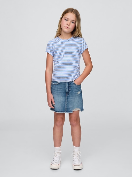 high-waist-jeansrock für kinder