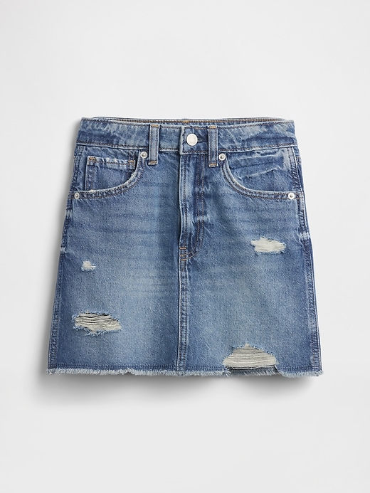 high-waist-jeansrock für kinder