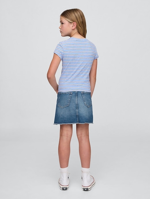 high-waist-jeansrock für kinder