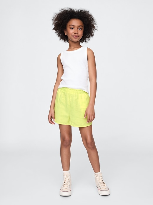kinder-shorts aus knittergaze leicht zu tragen