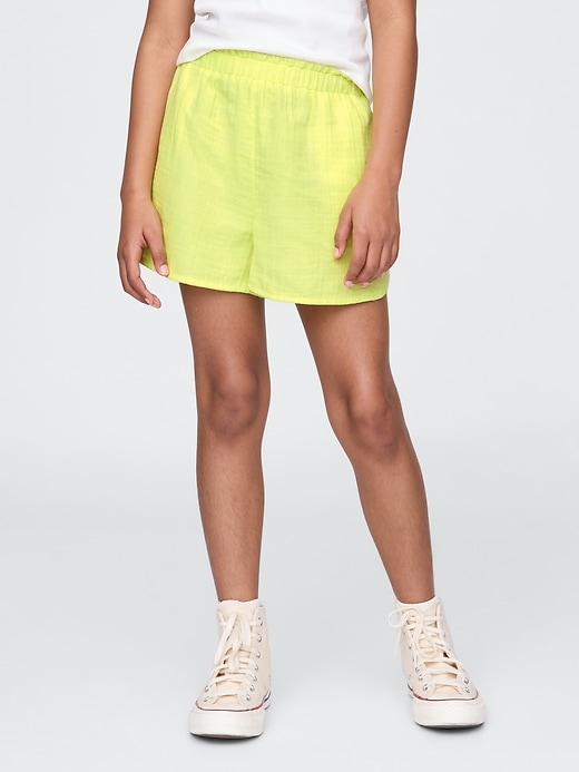 kinder-shorts aus knittergaze leicht zu tragen