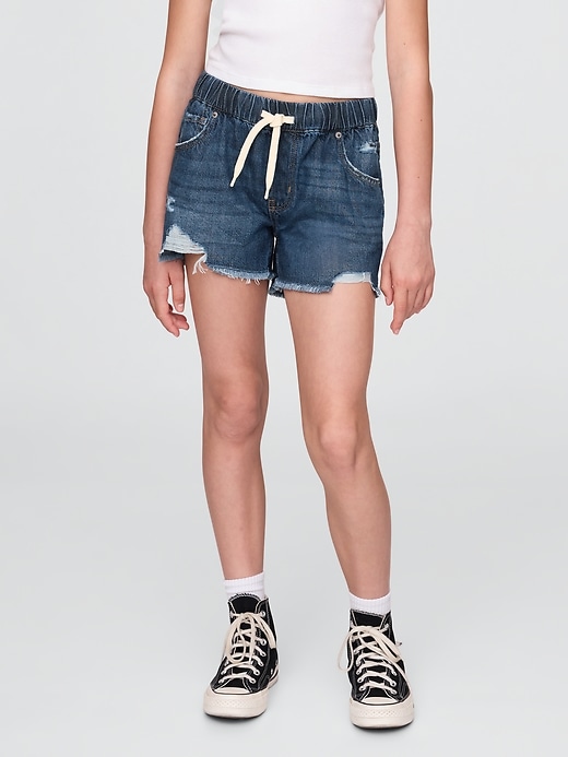 kinder-jeansshorts mit niedrigem bund ultraweich bequem und einfach zu tragen