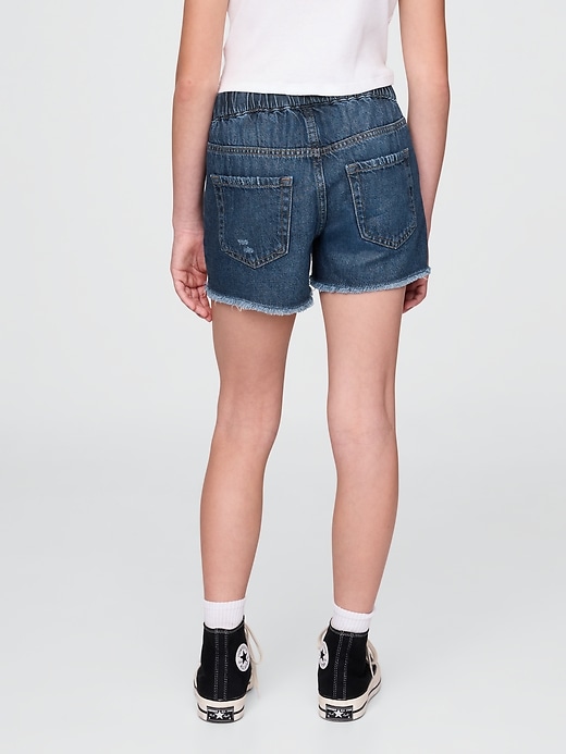 kinder-jeansshorts mit niedrigem bund ultraweich bequem und einfach zu tragen