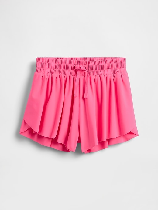 kinder-laufshorts mit schmetterlingsaum