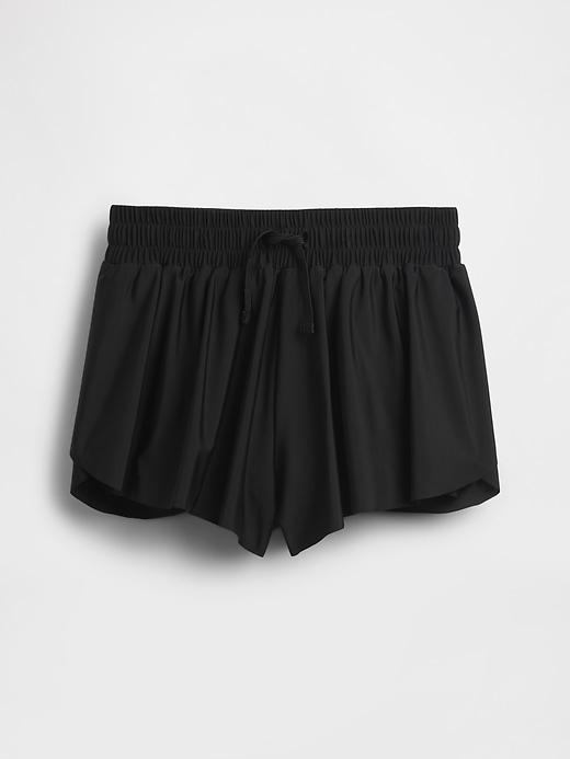 kinder-laufshorts mit schmetterlingsaum