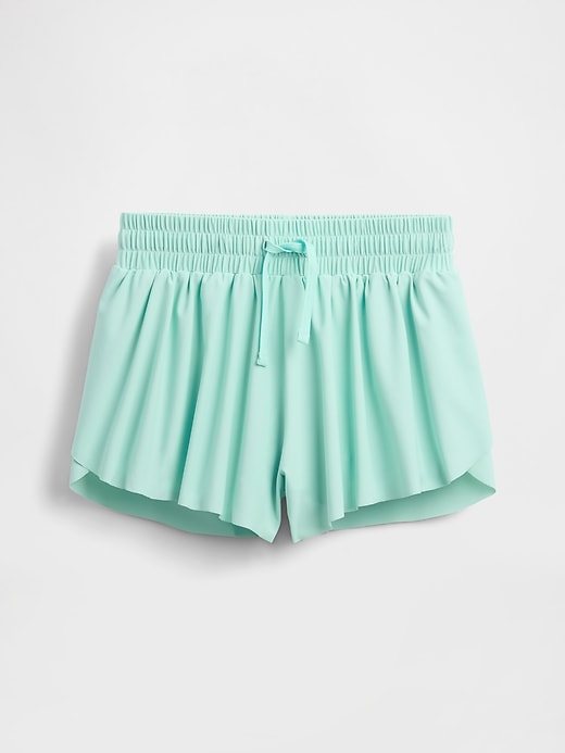 kinder-laufshorts mit schmetterlingsaum