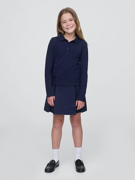 kinderuniform faltenrock khaki einfacher skort