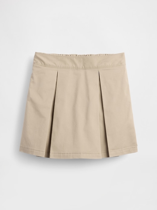kinderuniform faltenrock khaki einfacher skort