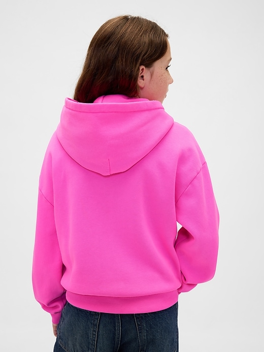 kinder-hoodie im vintage-stil mit weichem logo