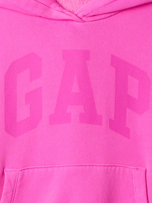 kinder-hoodie im vintage-stil mit weichem logo