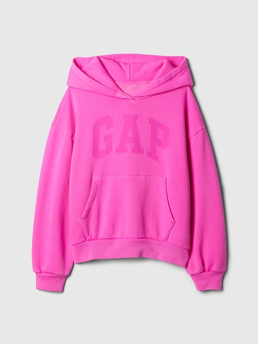kinder-hoodie im vintage-stil mit weichem logo