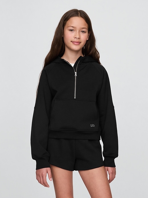 vintagesoft kinder-pullover mit halbem reißverschluss