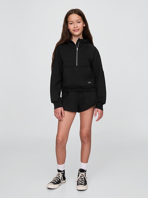 vintagesoft kinder-pullover mit halbem reißverschluss