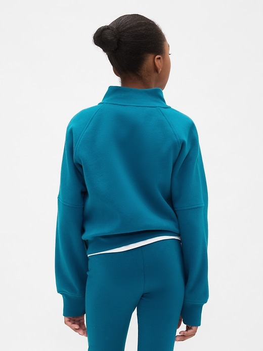 vintagesoft kinder-pullover mit halbem reißverschluss