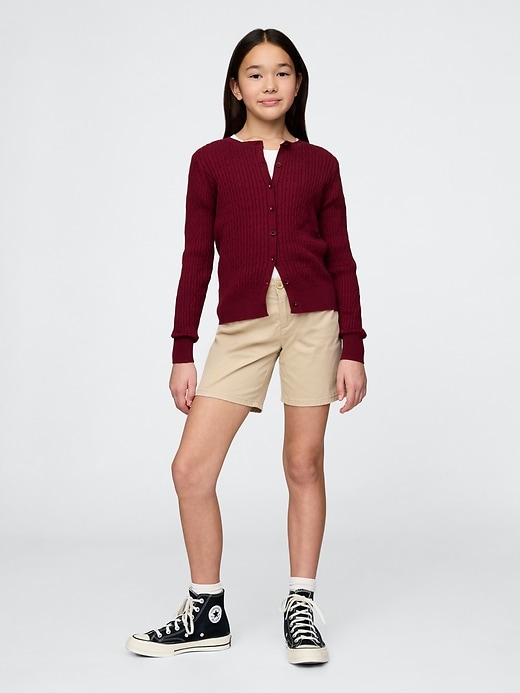 kinder-uniform-strickjacke aus bio-baumwolle