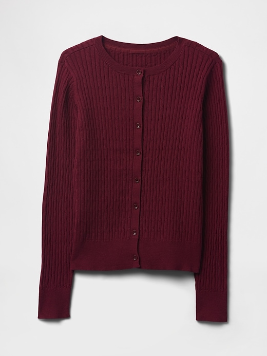 kinder-uniform-strickjacke aus bio-baumwolle