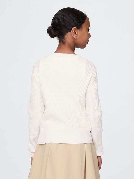 kinderuniform-strickjacke