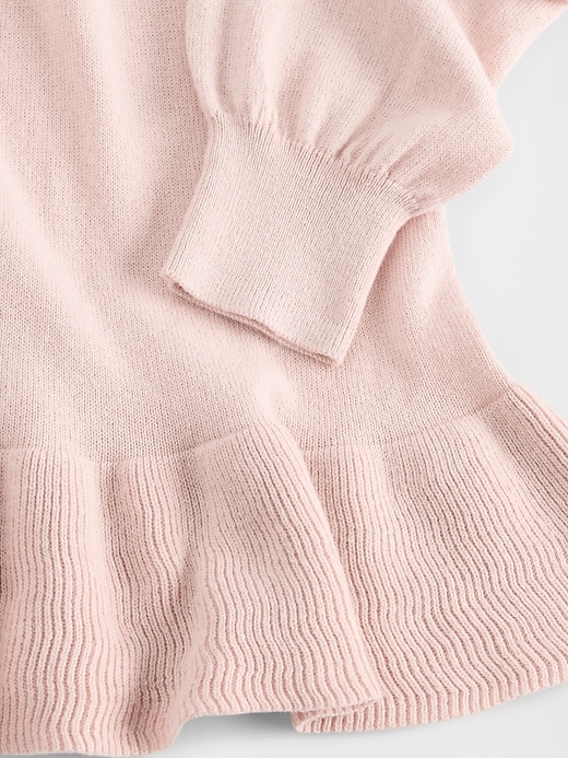 lässiger kinder-peplum-pullover