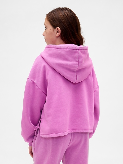 vintagesoft relaxed patch hoodie für kinder