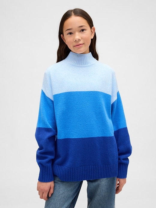 kinder cashsoft streifen-tunika-pullover
