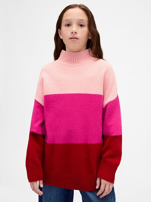 kinder cashsoft streifen-tunika-pullover