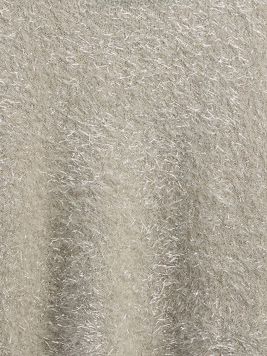 kinder-sweater mit metallic-wimpern-effekt und rundhalsausschnitt