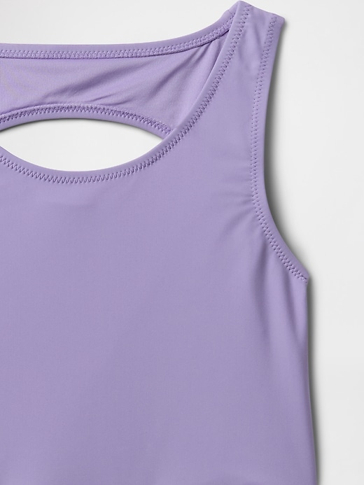 zweiteiliger tankini-badeanzug mit cutout für kinder