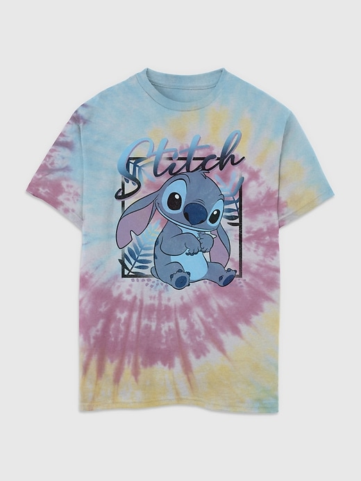 lilo und stitch kinder-t-shirt mit batikmuster