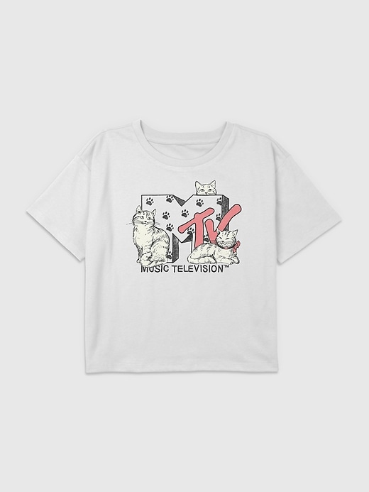 kinder-t-shirt mit mtv-katzen-motiv