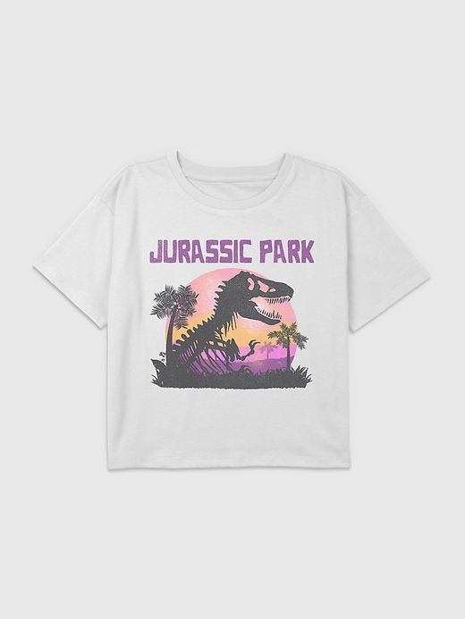 jurassic park grafik-t-shirt für kinder kastenförmig geschnitten