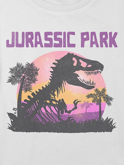 jurassic park grafik-t-shirt für kinder kastenförmig geschnitten