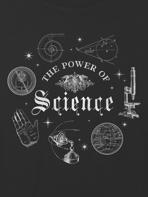 kinder-t-shirt mit wissenschaftsmotiv