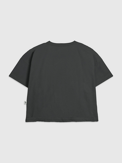 kinder-t-shirt mit hasen-schleifen-motiv