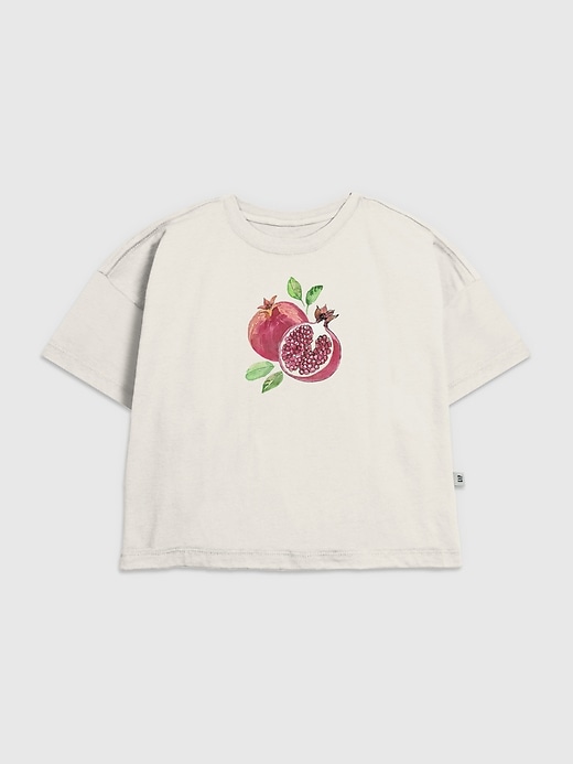 kinder-t-shirt mit granatapfel-motiv