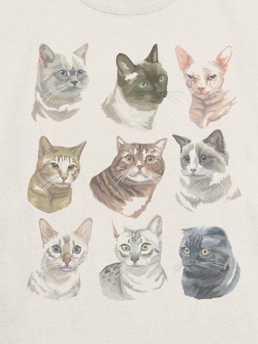 kinder-t-shirt mit katzenmotiv