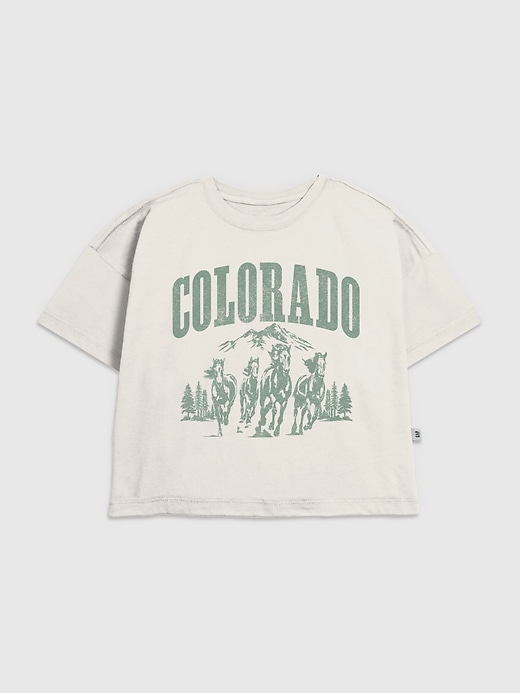 kinder-t-shirt mit colorado-pferden-motiv