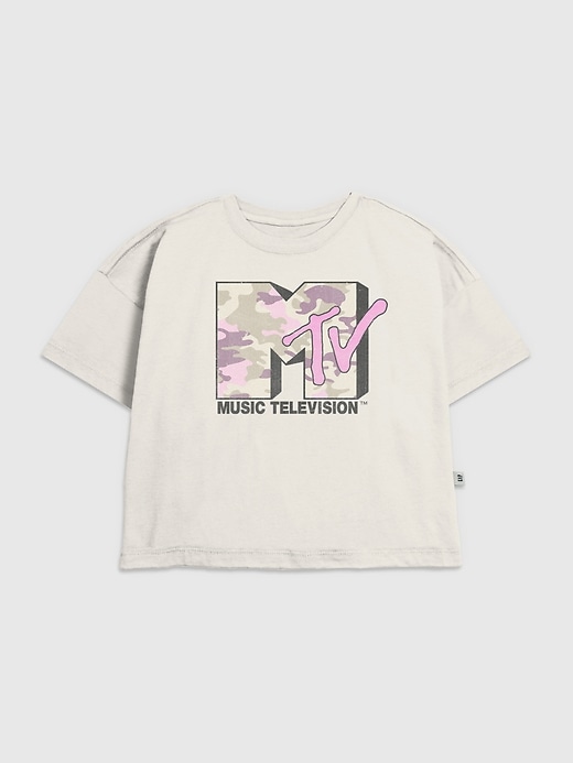 mtv pink camo grafik-t-shirt für kinder