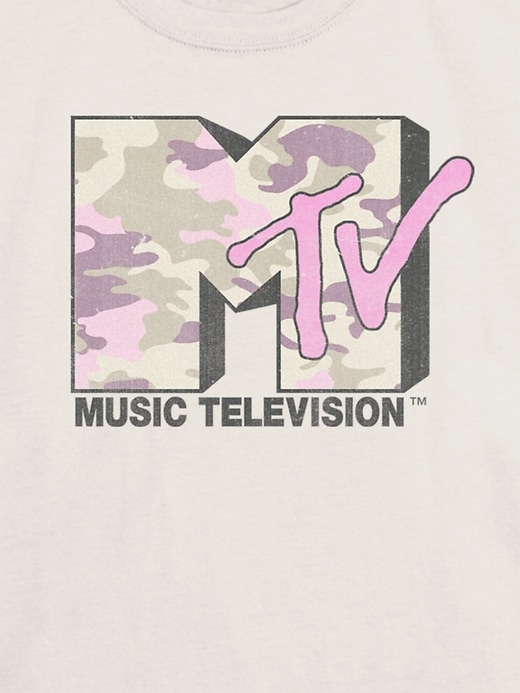 mtv pink camo grafik-t-shirt für kinder