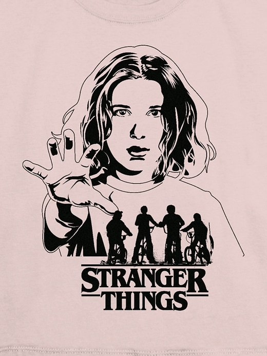 stranger things hawkins fahrradfahrt grafik-t-shirt für kinder