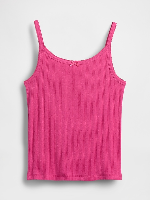 kinder pointelle rib cami
