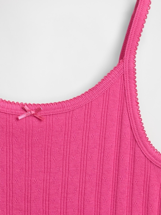 kinder pointelle rib cami