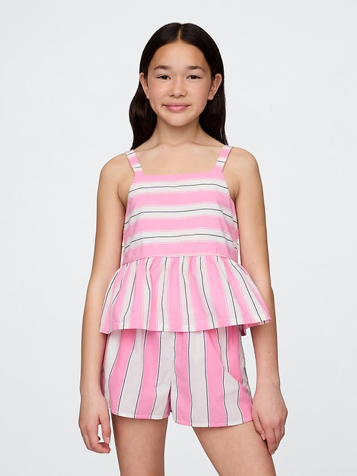 popeline-peplum-top für kinder