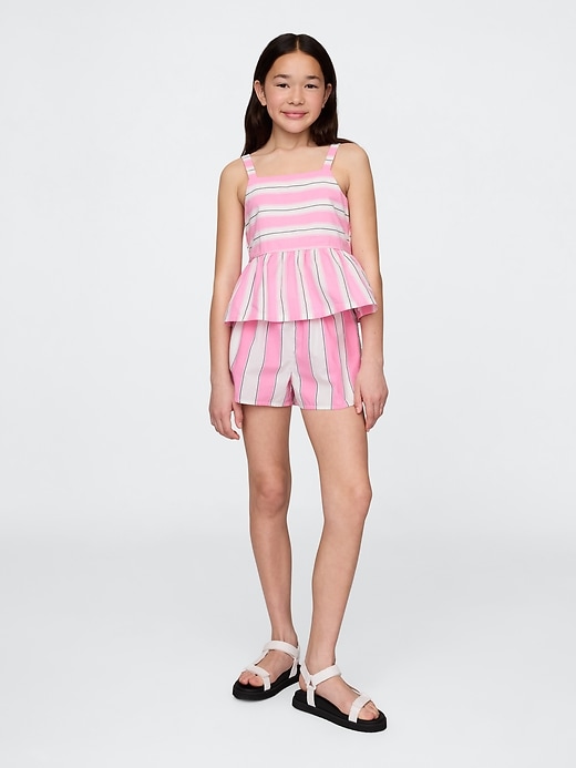 popeline-peplum-top für kinder
