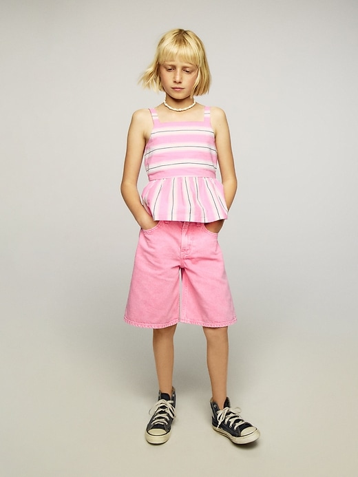 popeline-peplum-top für kinder