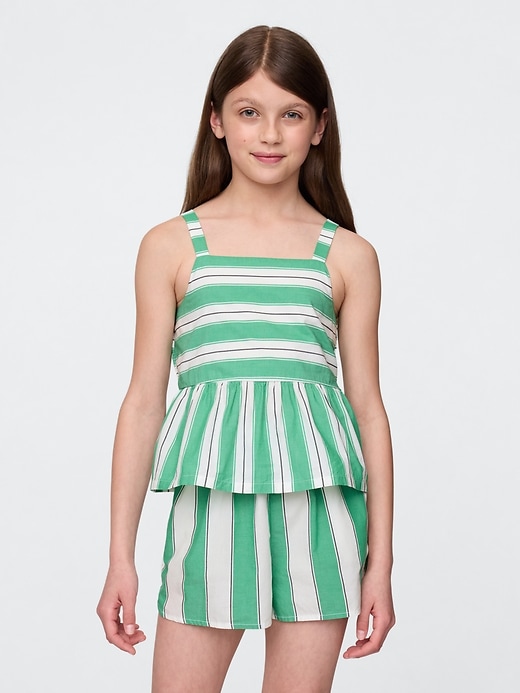 popeline-peplum-top für kinder