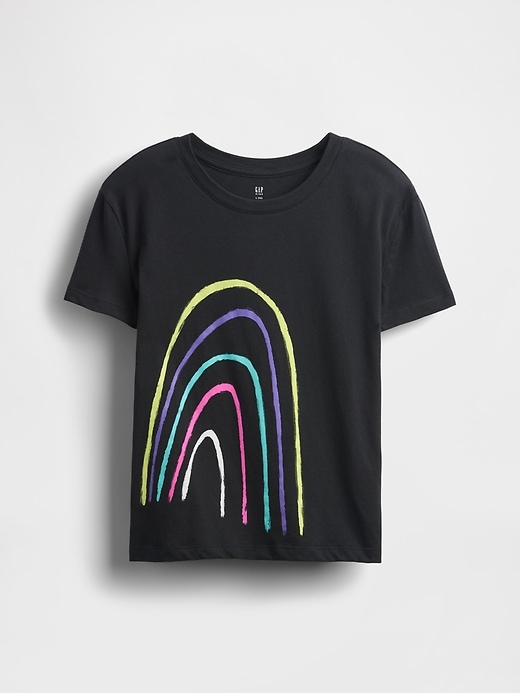lässiges grafik-t-shirt für kinder