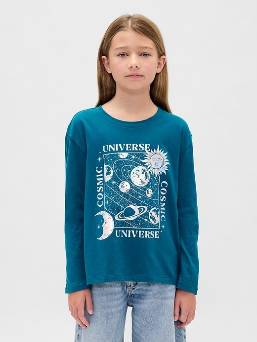 lässiges grafik-t-shirt für kinder