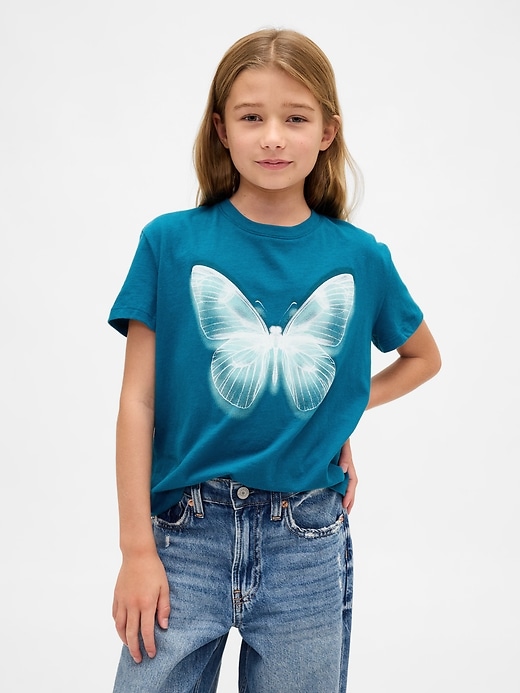 lässiges grafik-t-shirt für kinder